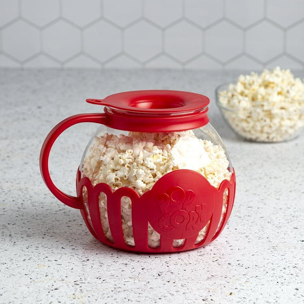 Tasty Size Microwave Popcorn Popper, Dishwasher Red - Walmart.com