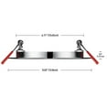 thumbnail image 5 of Globe Electric Kit d'Éclairage Encastré Ultra Mince 4 Pouces LED Intégré Lot de 4, 9 Watts, Energy Star, IC, Dimmable, Humide, Inondation Fixe, Finition Nickel Brossé, 91122, 5 of 5