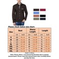thumbnail image 2 of Frontwalk Mens Casual Long Sleeve Tee Pocket Regular Fit Tops Men Lapel Neck Summer Shirts, 2 of 2