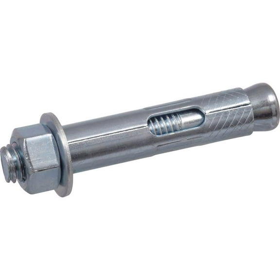 Hillman 370813 0.625 x 3 in. Hex Head Lok & Bolt Sleeve Anchor Zinc Plated