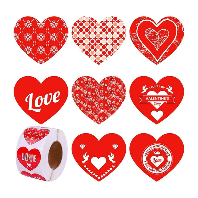 Valentine Stickers for Boys Valentine Day Stickers for Kids Stickers  Heart-Shaped Stickers Valentine's Stickers Day Stickers Stickers Gift  Heart-shaped Gift Day Feminism Stickers 360 Photo Booth Stand 