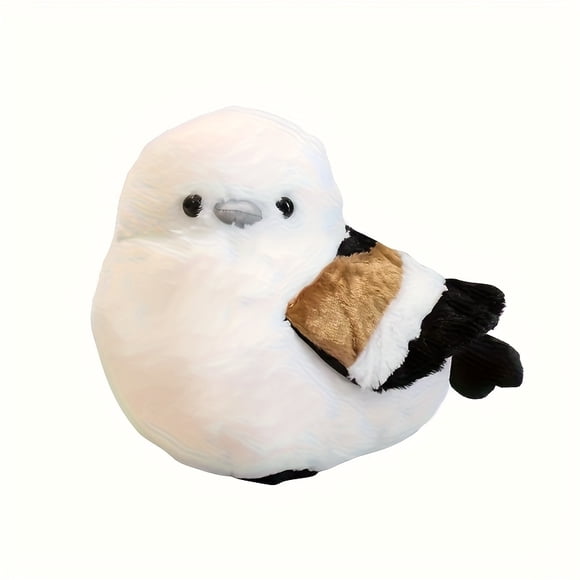 LEEYNEER 1pc Cute and chubby sparrow plush toy furry doll room decoration sofa soft cushion pillow gift for friends