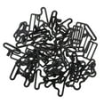 thumbnail image 3 of Juego de 20 piezas de herrajes de hierro para pajaritas: ganchos, clips, hebillas y cierres ajustables. Negro, 3 of 9
