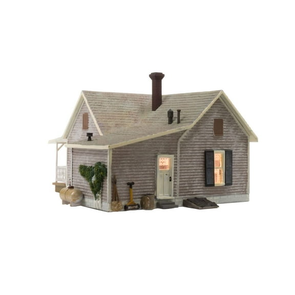 Built-N-Ready Old Homestead House HO Woodland Scenics