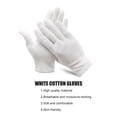thumbnail image 4 of 12 pares de guantes de algodón transpirables suaves agradables a la piel para el trabajo cosméticos hidratantes guantes de inspección de joyas, 4 of 8
