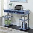 thumbnail image 2 of Pemberly Row Bureau d'Étudiant Moderne Sans Outils, Fini Bois Bleu, 2 of 6