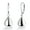 Silver, variant on Lightweight Hypoallergenic Silver Plated Teardrop Dangle Earrings for Women, Leverback