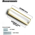 thumbnail image 3 of Goo-Ki Light Brushed Brass Cabinet Pulls 5'' (128MM) Hole Centers Mordern Zinc Alloy Drawer Pulls Handles for Drawer,Wardrobe,Cupboard, 6 Pack, 3 of 6