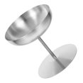 thumbnail image 2 of Vaso de helado de acero inoxidable Vaso de pudín Vaso para servir postres Soporte de postre de acero inoxidable Vaso de acero inoxidable con base alta, 2 of 6