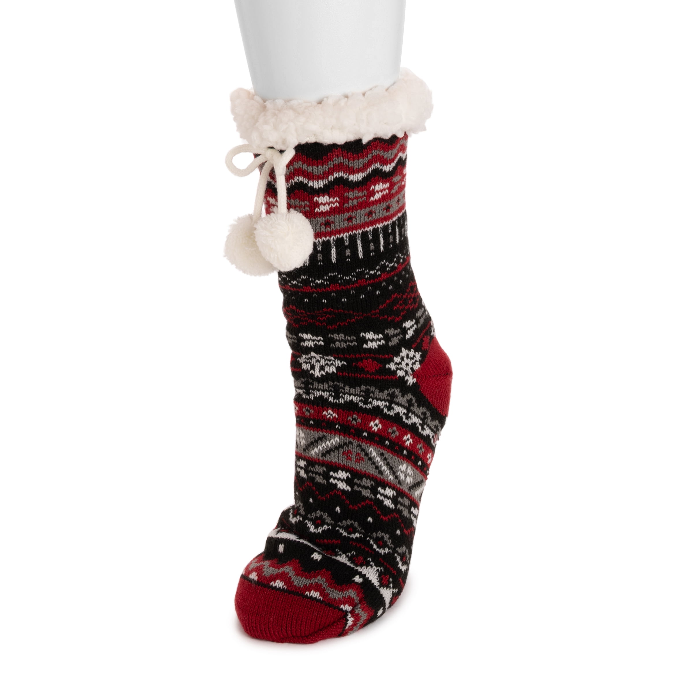 MUK LUKS Women's Tall Cabin Sock, 1-Pair, Sizes S/M & L/XL