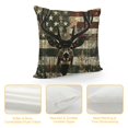 thumbnail image 4 of Orinice Deer Head Stars Flag Graphic Decorative Pillow Cover for Home Couch Living Room Bed Sofa 20x20in, 4 of 5