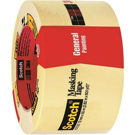 Masking Tape Case - Scotch T9382050 3 in. x 60 yards 2050 Masking Tape, Natural - Case of 12