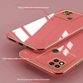 thumbnail image 4 of Compatible with Redmi 10A Case for Women, Ultra Soft Shockproof Cute Plating Electroplate Protective Case TPU Bumper Phone Case for Xiaomi Redmi 10A (Camellia Red), 4 of 11