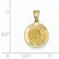 thumbnail image 2 of 14K Yellow Gold Polished and Satin St. Anthony Medal Pendant, 2 of 2