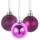 thumbnail image 4 of Purple Glossy Christmas Balls 24Pcs for Tree Decoration and More, 4 of 5