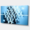 thumbnail image 2 of Design Fractal Cubes 3D Bleus - Impression d'Art Mural sur Toile Abstraite, 2 of 4