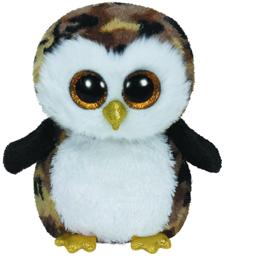 Ty the Brown & Black Owl 16" Beanie Boos Plush Toy - Walmart.com