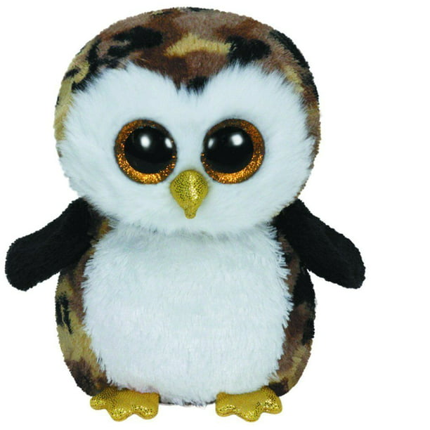 Ty the Brown & Black Owl 16" Beanie Boos Plush Toy - Walmart.com