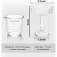 thumbnail image 4 of 20 Pack Acrylic Champagne Tower Set, 7oz Shatterproof Flutes + 25 Pink Bows & 30 Dots for Wedding, 4 of 6