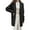 Black, variant on Lovskoo 2024 Long Cardigans for Women Trendy Loose and Cozy Solid Color Versatile Knitted Cardigan Long Sleeve Sweater Jacket Black