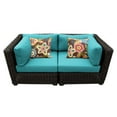 thumbnail image 2 of TK Classics Venice Wicker 2 Piece Sectional Patio Loveseat, 2 of 3