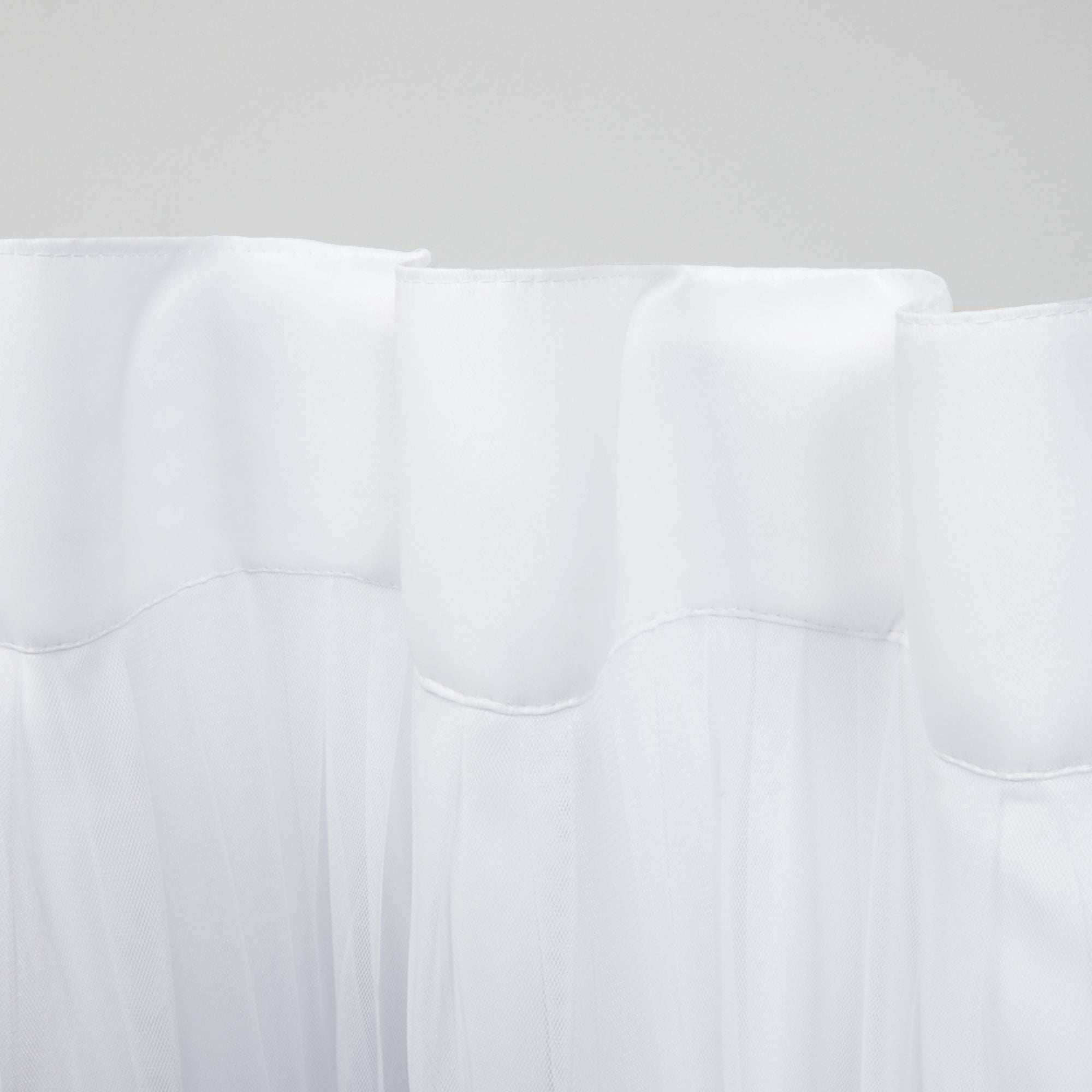 Exclusive Home Catarina Layered Solid Room Darkening Blackout and Sheer Hidden Tab/Rod Pocket Top Curtain Panel Pair, 52"x96", Winter, Set of 2