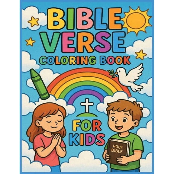 Bible Verse Coloring Book for Kids, (Paperback)
