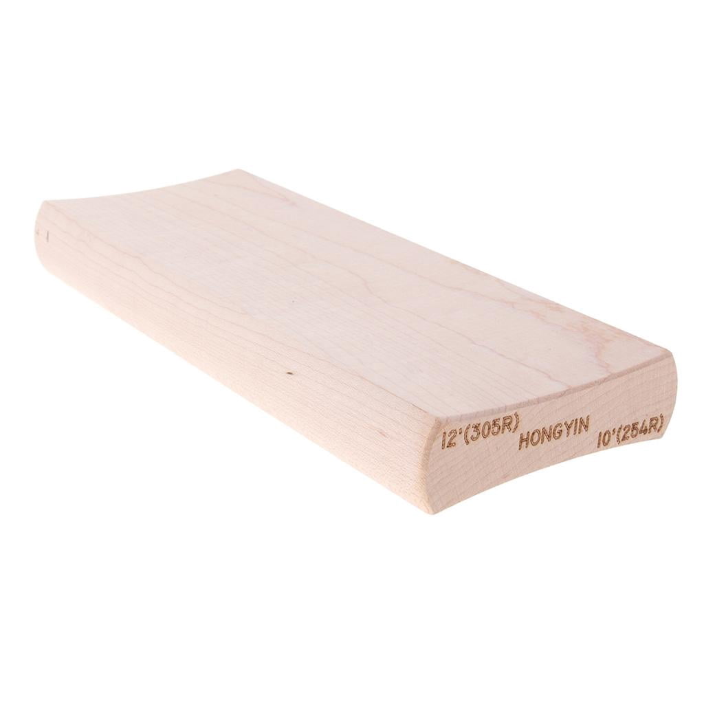 LeeQinersw Maple Radius Sanding Block for Guitar Fretboard Fret Leveling Tool 12\'\'/10\'\' 12-10