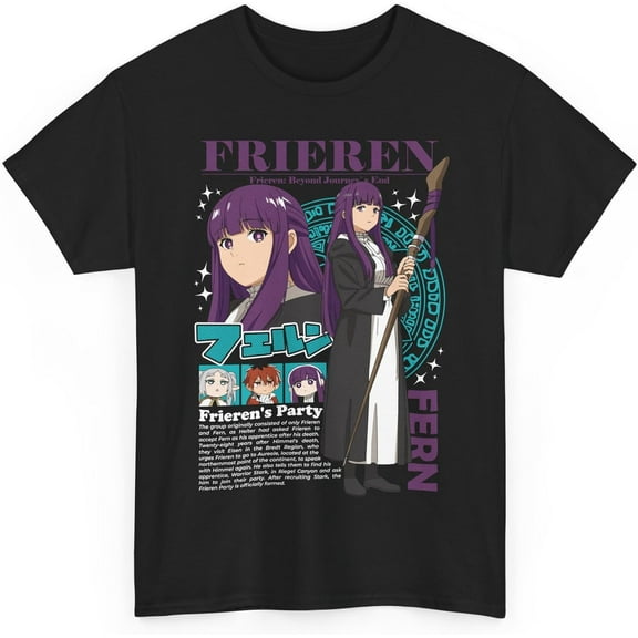 New Anime Frieren Beyond Journey's End, Frieren Fern Shirt Anime Manga T-Shirt