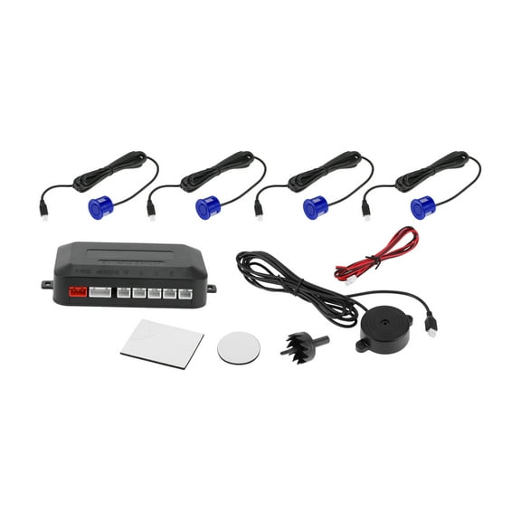 Unique Bargains Reverse Backup Radar System Reverse Parking Sensors Rear 4 Parking Sensors