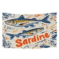 thumbnail image 6 of Yayeee Tapestry Wall Hanging for Bedroom 60" x 40" Living Room Home Wall Art Decor, Blue Sardines Pattern, 6 of 7