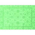 thumbnail image 1 of Ahgly Company Indoor Rectangle Oriental Emerald Green Traditional Area Rugs, 5' x 7', 1 of 4