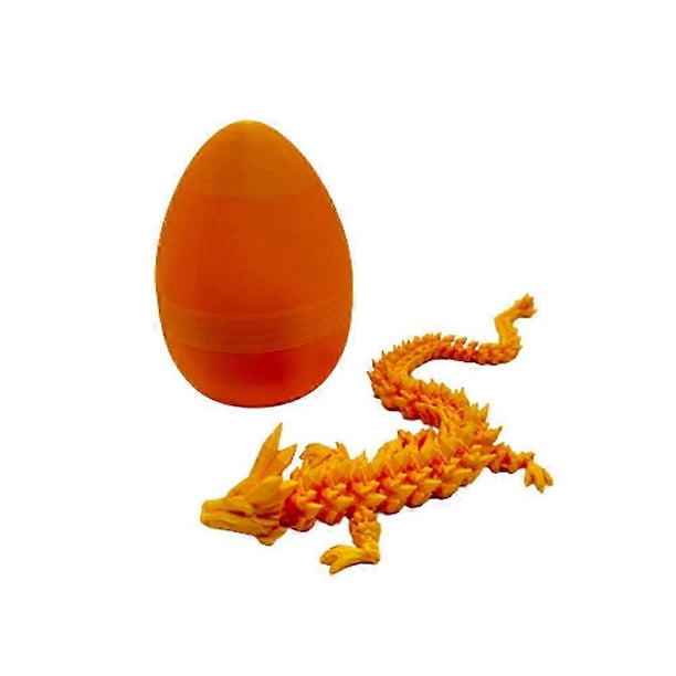 Mystery Dragon Egg, 3D Printed Gem Dragon Action Figures, Detachable Mystery Dragon Scale Egg Crystal Dragon Fidget Toy, 3D Dragon Sensory Toy Table O