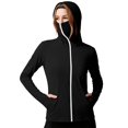thumbnail image 2 of IUYRTFE Women's UPF 50+ Hooded Sun Protection Jacket Full Zip Long Sleeve with Face Mask and Thumbholes Lightweight Outdoor Coat, 2 of 5