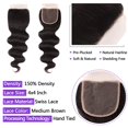 thumbnail image 4 of Paquetes de cabello con cierre feiyunpanda Body Wave 3 paquetes, 4 of 6