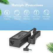 45W Charger Compatible with HP Laptop Charger Replacement Stream 14-cb161wm cb163wm cb164wm 6SH03UA Power Cord 19.5V 2.31A Blue Tip Power Adapter