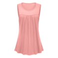 thumbnail image 5 of Holzkary Womens Tank Tops Crew Neck Sleeveless Flowy Racerback Tank Casual Basic Loose Fitted Shirts Women's Tank Tops 2025 Summer Blouses Casual Sleeveless Shirts Ladies Loose Fit Blouses Pink Xxl, 5 of 7