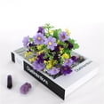 thumbnail image 2 of Decorative Flower Daisy Home Decoration Purple Fake Flowers, 1X Artificial Flower Fake Flowers Small(Plastic, One Size), 2 of 2