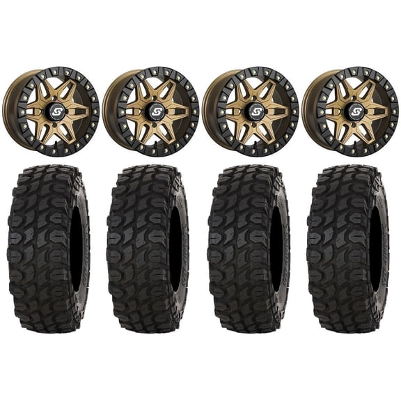 Sedona Split 6 Bdlk 14" Wheels Br 32" XComp ATR Tires Sportsman RZR Ranger