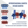 thumbnail image 6 of ZPLIN Axe Throwing Game for Backyard Set 16 Darts Suitable for 2 to 4 Players Indoor  Game, 6 of 7