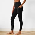 thumbnail image 2 of felwors High Waisted Leggings with Pockets Women, Full Length Capri Buttery Soft Stretchy Yoga Pants (Black, XXL), 2 of 9