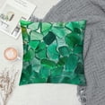 thumbnail image 2 of Throw Pillow Covers Colorful Beach Glass Sea Glass Green Design Square Pillowcase for Home Decor Sofa Car Bedroom Pillow case, 2 of 5
