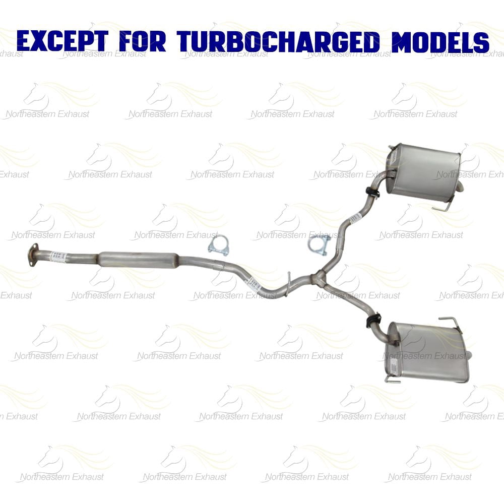 Northeastern Exhaust | Stainless Steel Resonator Y-Pipe & Pair of Mufflers Exhaust System Kit Fits 2006–2009 Subaru Outback 2.5L | Direct-Fit Replacement