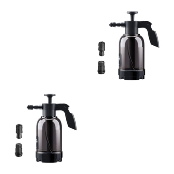 Speravity Rociador de agua con lanza de espuma para nieve para coche de 68oz, automático en el hogar Negro 2L 2piezas