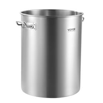 36QT Heavy Duty Stockpot with Basket - Stainless Steel Cooking Pot for Canning, Boiling, Steaming (Induction Ready, Non-Slip Handle)