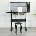 thumbnail image 5 of Drafting Table Desk Art Table - Art Desk Art Table Drawing Table Art Adjustable Drawing Table for Artists (Black Upgraded), 5 of 16
