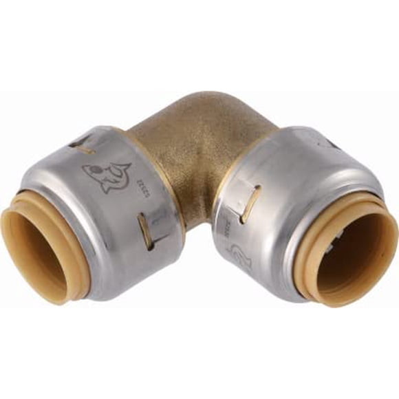 Codo de tubo SharkBite UR248A de 1/2 pulgada, paquete de 24
