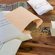 SENSETH 100Pcs Seed Packets Seed Storage Bags Kraft Paper Seed Envelopes Seed Saving Paper Envelopes