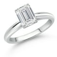 thumbnail image 2 of Gem Stone King 10K White Gold IGI Certified Lab Grown Diamond Solitaire Anniversary Engagement Ring for Women | Emerald Cut 1.5 Ct | E-F Color | VS1-VS2 Clarity | Size 6.5, 2 of 5