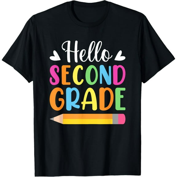 Hello Second Grade Team 2nd Grade Back to School Teacher Kid T-Shirt